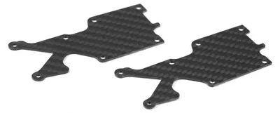 Immagine prodotto di Supporto posteriore inferiore in fibra di carbonio SWORKz, ABS, 2,0 mm, completo di viti, 2 pezzi.