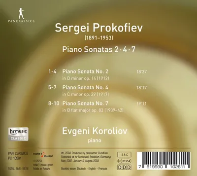 Produktbild von Prokofiev: Piano Sonatas 2,4,7