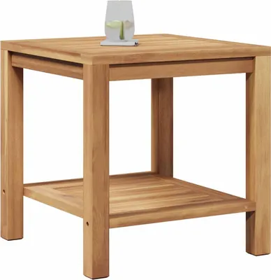 Image de Table basse Marron 45 x 45 x 45 cm Bois de teck massif