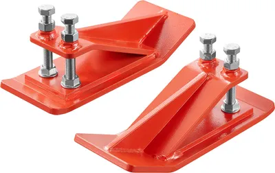 Produktbild von VEVOR Traktorschaufelschutz, 2 Stk. schaufelkantenschutz aus Stahl, Anti-Rutsch-Vorrichtung mit doppelten Sechskant-Kontermuttern & -schrauben, für Schnee, Laubentfernung & Kiesstreuung (Orange)
