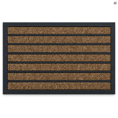 Fußmatte für draußen 75x45 cm, rutschfeste Eingangsmatte für Tür und Schuhe, Schmutzfangmatte