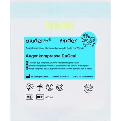 Produktbild von Augenkompresse aluderm Kinder DuOcul
