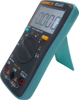 Obrázek produktu pro RICHMETERS RM102 True RMS Multifunkční digitální multimetr s LCD displejem DMM DC AC Napětí Proud Odpor Dioda Kapacita Teplota Tester Měření Automatická identifikace polarity Ampérmetr Voltmetr Ohm