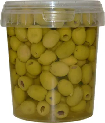 Produktbild von Hymor Marokkanische Oliven ohne Stein 4x 450g entsteinte grüne Oliven Marokko