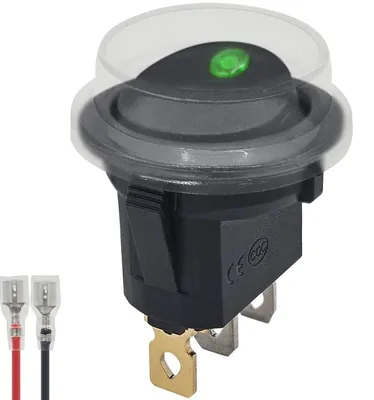 Produktbild von ProRide Wippschalter KCD2-12 ON/OFF 12 V/20 A mit LED, Kappe, Kabel
