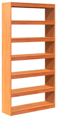 Image de Bibliothèque - Étagère à livres - Diviseur de pièce - Meuble de rangement - Armoire de rangement - Bois massif en pin - 100 x 30 x 199,5 cm