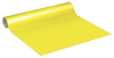 Productafbeelding van Decoratieve vinyl zelfklevende folie, per meter – Afwasbaar en waterbestendig, geschikt voor wanden, keukens en meubels – 60 cm x 5 m – Kanariegeld