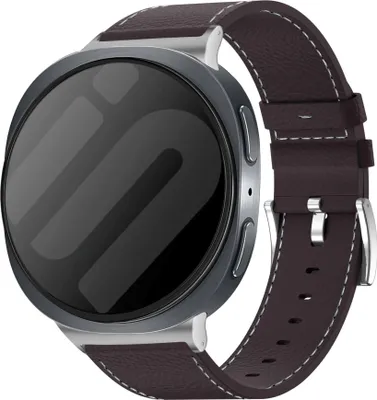 Produktbild von Strap-it Lederband Coffee Brown - Stilvoll, bequem & Langlebig - passend für Samsung Galaxy Watch 8 (40mm/44mm) & Galaxy Watch 8 Classic