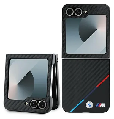 Immagine prodotto di Bmw Bmhczf623Pudtk Z Flip6 F741 Czarny/Nero Custodia rigida Carbon Tricolor