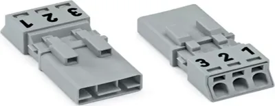 Image de Connecteur WAGO ; 3 pôles ; code B ; gris 890-253