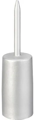 Produktbild von INNA-GLAS Kerzenhalter LISANDRE für Stabkerzen ca. Ø3,5cm, Silber, 13cm, Ø3,7cm - Metall Kerzenständer