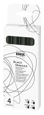 Produktbild von KREUL Black Marker 4er Set 4000798123406
