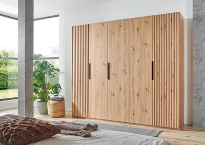Produktbild von Drehtürenschrank >Andorra< in Artisan Eiche - 250x216x58cm (BxHxT)