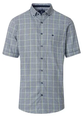 Produktbild von Redmond - Comfort Fit - Herren Freizeithemd Kurzarm (251060999), Größe:M, Farbe:Grün(60)