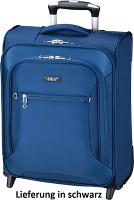 Produktbild von D & N Travel Line 6404 Schwarz 2-Rollen Trolley S 49cm