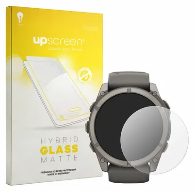Produktbild von upscreen Entspiegelungs Schutzglas für Garmin Fenix 9 (51 mm) Schutzfolie Panzer Folie Glas Display Schutz matt