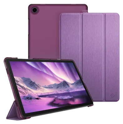 Produktbild von Fintie Hülle für Samsung Galaxy Tab A11+ Plus 11" 2025 / Tab A9+ Plus 11 Zoll 2023 Tablet, Ultradünn Schutzhülle mit Translucent Rückseite Cover, Pastell Lila