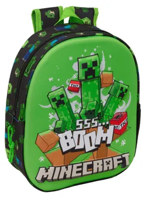 Image de Safta Minecraft 3D 8,64 l Sac à dos vert  Enfants Vert Taille unique