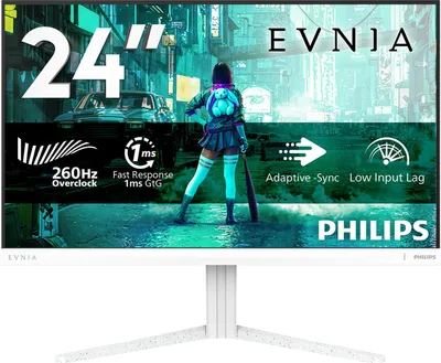 Produktbild von Philips Evnia 3000 24M2N3201PL/00, 60,5 cm (23.8"), 1920 x 1080 Pixel, Full HD, LCD, 1 ms, Weiß