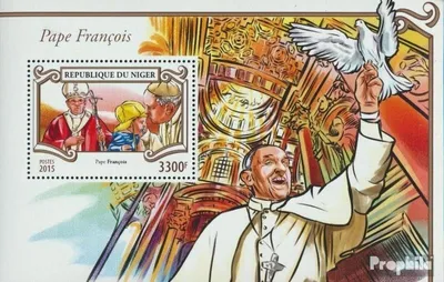 Produktbild von Briefmarken Niger 2015 Mi Block 471 (kompl. Ausg.) postfrisch Papst Franziskus