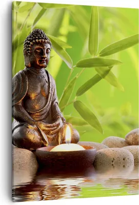 Produktbild von Bild auf Leinwand - Leinwandbild - Einteilig - Buddhismus Feng Shui Spa Bambus - 50x70cm - Wand Bild - Wandbilder - Leinwanddruck - Wanddekoration - Leinwand bilder - Wandbild - PA50x70-2392