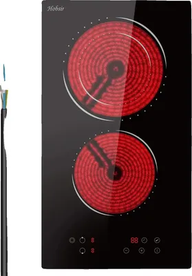 Obrázok produktu pre Sklokeramická varná doska, 3200 W, 2 varné zóny, dotykové ovládanie, 29 x 52 x 4,4 cm, 220 V