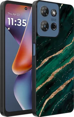 Produktbild von Smartphonica Phone Case Passend für Motorola Moto G 2025 mit Marmor-Druck - TPU zurück Abdeckung Fall Marmor-Design - Grün Gold