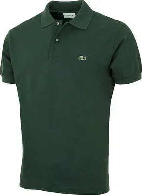A green Lacoste polo shirt for men.