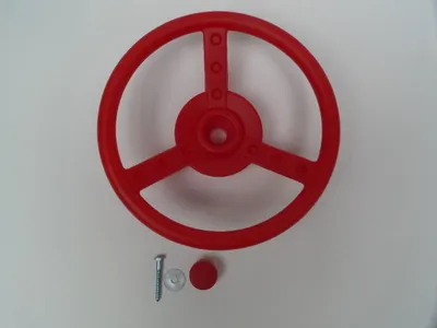 Produktbild von Kunststofflenker Durchmesser 300x81 mm inkl. Schrauben rot - Hermic
