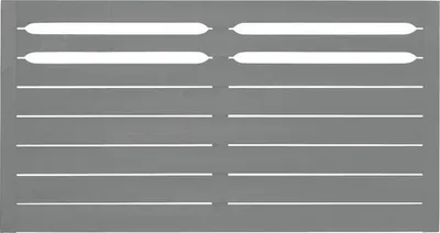 Produktbild von Vorgartenzaun Konsta Ground 180 x 95 cm basaltgrau