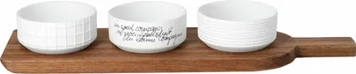 Zdjęcie produktu dla Räder Häppchenweise Servierbrett Schälchen 38x11,5x1,5cm