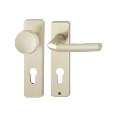 Produktbild von Hoppe Birmingham Kurzschildgarnitur F2 Aluminium Neusilber 54/227K/202KP/AP/1117, WG Wechselgarnitur