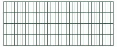 Immagine prodotto di Alberts 642822 Staccionata doppia, plastificata, verde, altezza 80 cm