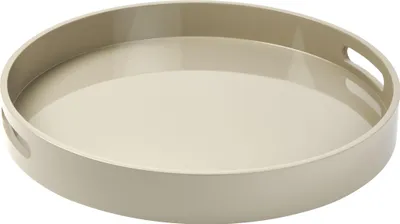 Produktbild von Lambert Enzo Lacktablett rund, taupe, D45,5 H5,7 cm 63313