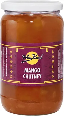 Obrázok produktu pre Wan Kwai mango chutney sladkokyslé konzervované mango 850g
