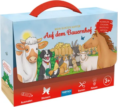 Produktbild von Kreativset Mein bunter Koffer Bauernhof