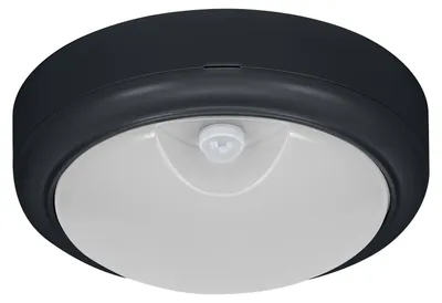 Zdjęcie produktu dla Lampa sufitowa OSRAM, czarna, 3000 K / 4000 K / 6500 K, ciepła biel, 1200 lm, 15 W, średnica 18 cm, poliwęglan (PC), żywotność 25 000 godzin, 220-240 V