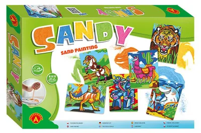 Produktbild von Alexander Toys Sandy Sand Painting Big Box, Junge/Mädchen, Bilder-Set zum Ausmalen