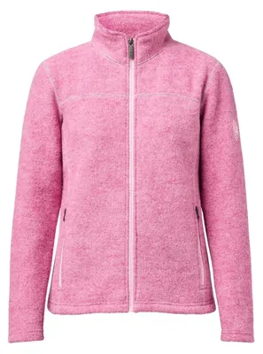 Produktbild von Ivanhoe Damen Wolle durchgehend Reißverschluss Strickjacke Beata Fuchsia Pink - Pink