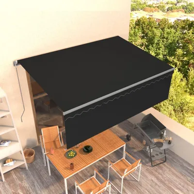 Produktbild von Sonnenschutz – Außenmarkise – Sonnenschutzvorrichtung – Sonnensegel – Schattentuch – 4,5 x 3 Meter – Aluminiumrahmen