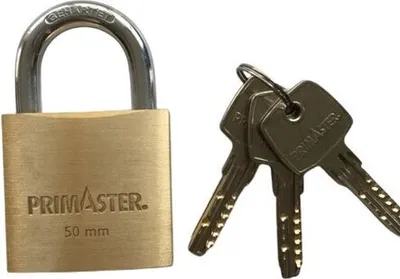 Produktbild von Primaster Vorhängeschloss Messing  50 mm