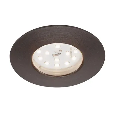 Produktbild von Briloner LED Einbauleuchte rund Schwarz IP44 6,5W Modul 570lm warmweiß 3000K 110° 3-Stufen-Dimmbar