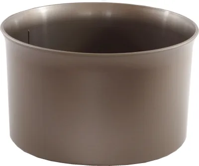 Produktbild von Kunststoff Hydro Blumenkübel Atlas 32/19 dunkelsilber Ø 36 cm H 21,5 cm