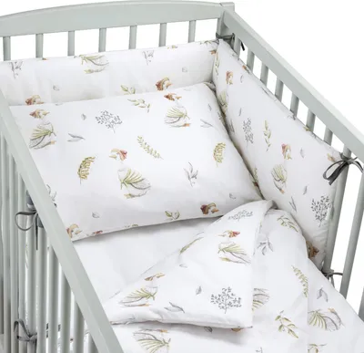 Obrázek produktu pro Pepi 4dílná sada ložního prádla do dětské postýlky 60_120 s prostěradlem a boční ochranou Lady Goose