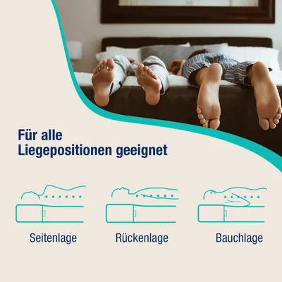 Produktbild von BeCo Matratze Gigant Trio / 140 x 200 cm / H5 (121 - 180 kg) / 30 cm hoch / Komfortschaum mit dreilagigem Kaltschaum-Kern