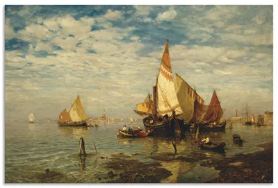 Produktbild von ARTland Wandbild Alu für Innen & Outdoor In der Lagune bei Venedig Größe: 90x60 cm