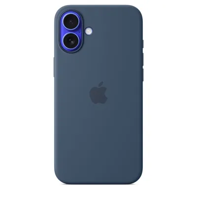 Immagine prodotto di Apple Custodia MagSafe in silicone per iPhone 16 Plus  Denim