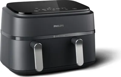 Zdjęcie produktu dla Philips 3000 series NA351/00 Ovi Dual Basket z serii 3000, Frytkownica na gorące powietrze, 9 l, 1,5 kg, Rapid Air, 40 °C, 200 °C