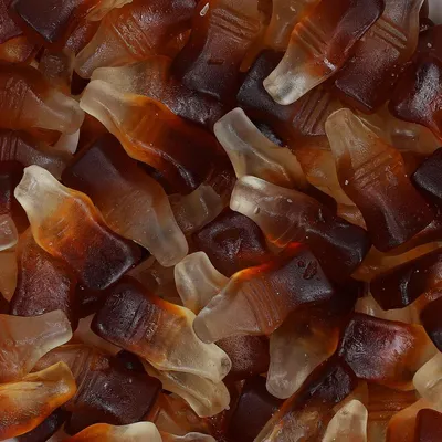 Image de Yummi Yummi Gomme fruitée bouteille de cola finement sucrée sans sucre 3000g