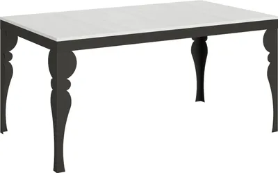 Produktbild von Ausziehbarer Tisch 90x160/264 cm Paxon Evolution Gestell Weiß Esche Anthrazit